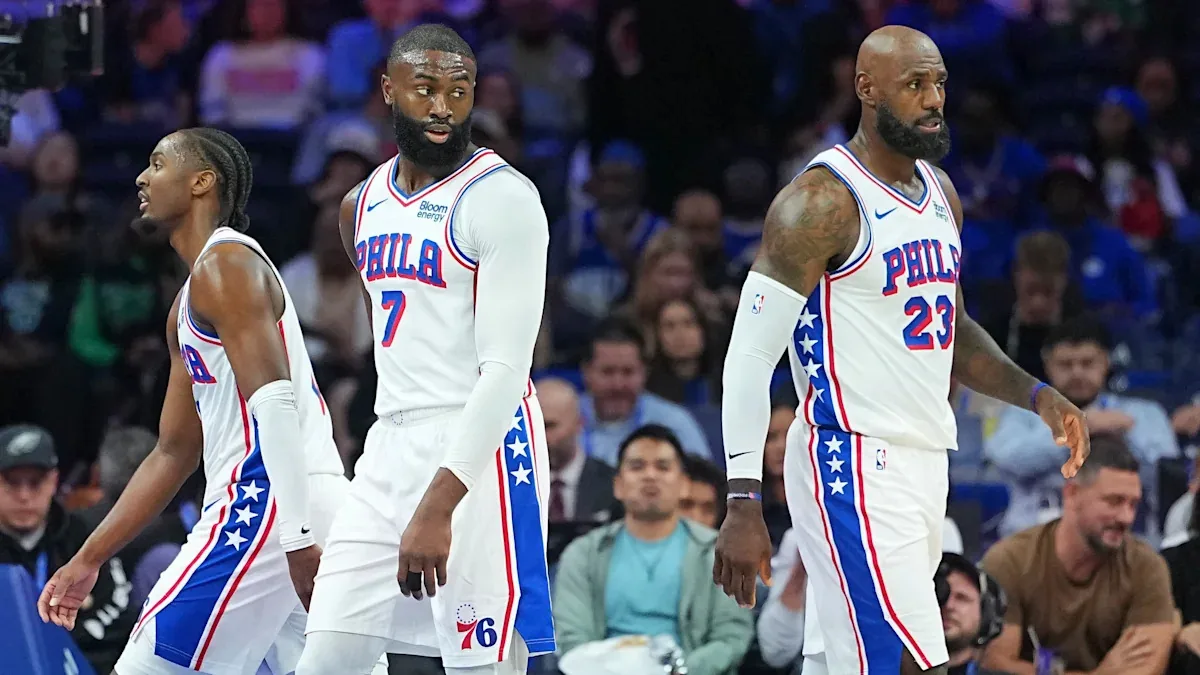 76ers vs Knicks live updates as LeBron James and Jaylen Brown make Philadelphia debuts