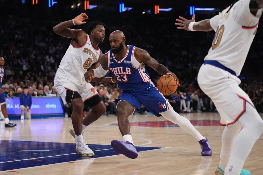 LeBron James 76ers debut spoils Knicks ring night