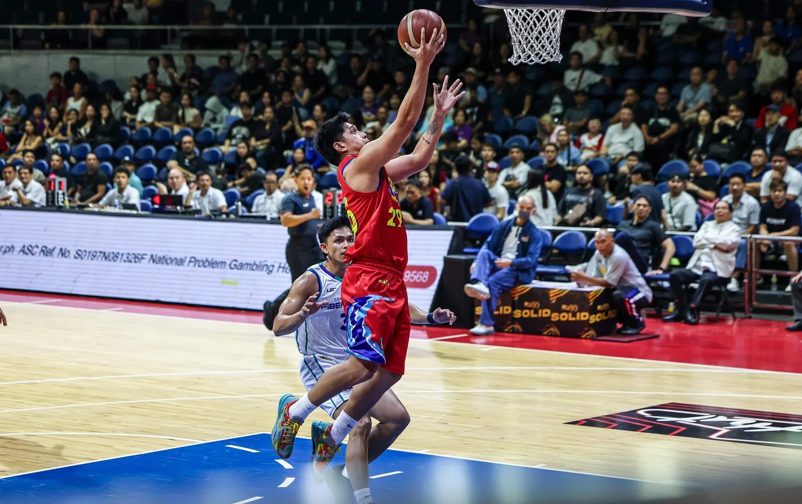 Rain or Shine vs Converge in the PBA quarterfinals, with Deo Cuajao sparking the Rain or Shine comeback (English: Rain or Shine vs Converge, Deo Cuajao comeback)